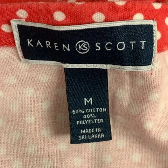 Women’s Karen Scott Polka Dot Blouse - Picture 5 of 6